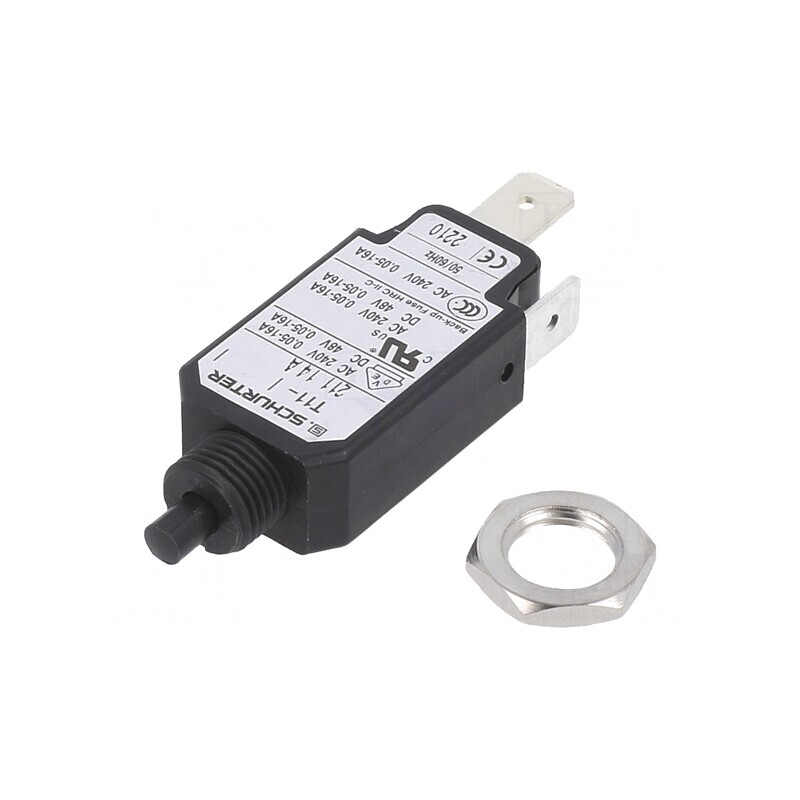 Întrerupător de supracurent 14A 240VAC 48VDC SPST | Electronic-mag.ro | Componente Electronice