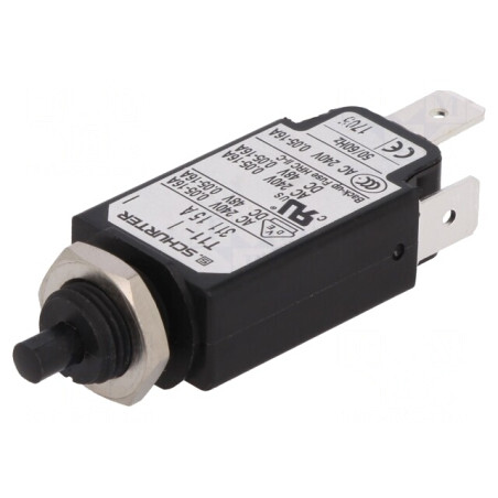 Întrerupător de Supracurent 15A SPST 240VAC 48VDC | Electronic-mag.ro | Componente Electronice