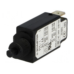 Întrerupător de Supracurent 4A 240VAC 48VDC SPST | Electronic-mag.ro | Componente Electronice