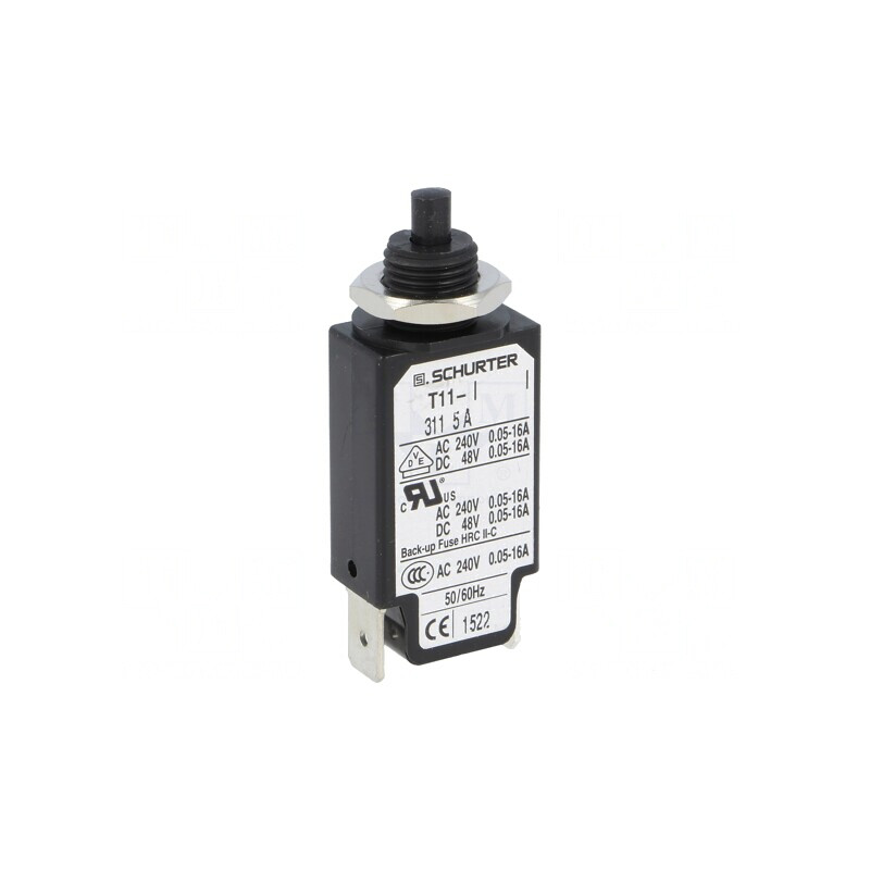 Întrerupător de Supracurent 240VAC 48VDC 5A SPST Poli 1 | Electronic-mag.ro | Componente Electronice
