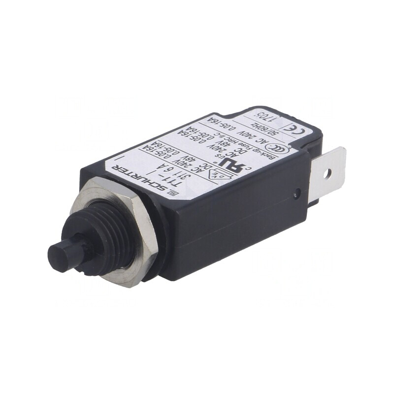Întrerupător de Supracurent 6A 240V/48V SPST Poli 1 | Electronic-mag.ro | Componente Electronice