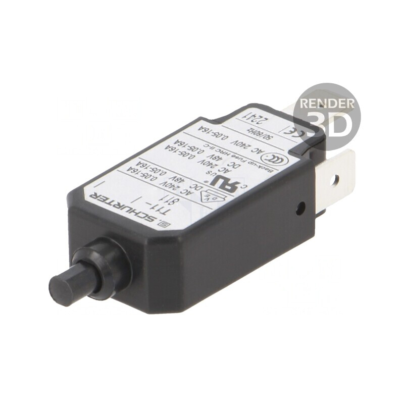 Întrerupător de Supracurent 6,5A 240VAC 48VDC SPST | Electronic-mag.ro | Componente Electronice