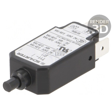 Întrerupător de Supracurent 6,5A 240VAC 48VDC SPST | Electronic-mag.ro | Componente Electronice