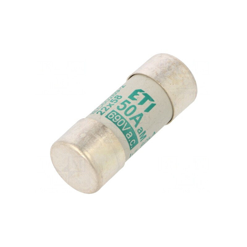 Siguranţă cilindrică industrială 50A 690VAC | Electronic-mag.ro | Componente Electronice