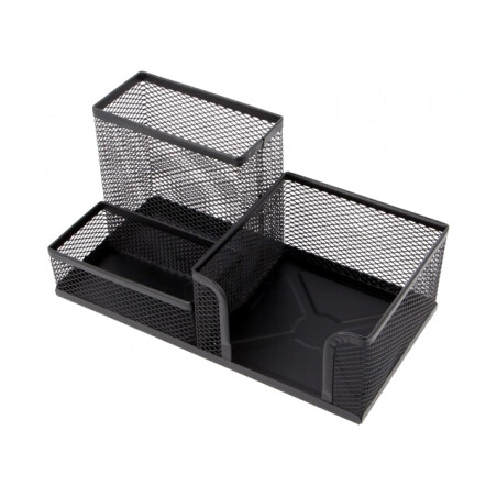 Organizator Birou Metalic Negru | Electronic-mag.ro | Componente Electronice