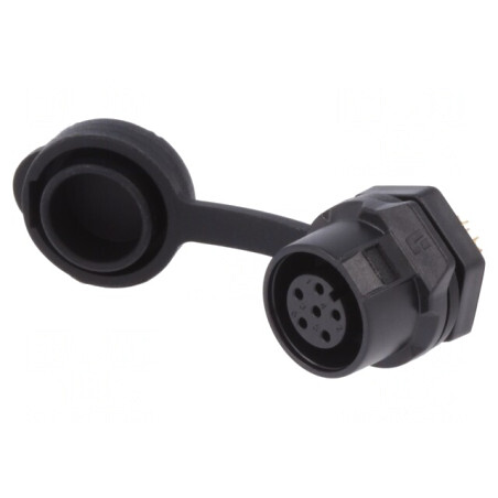 Conector Circular Mamă 6 PIN Aurit 5A | Electronic-mag.ro | Componente Electronice