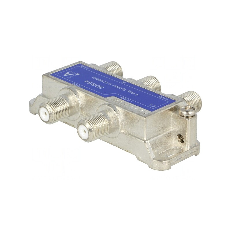 Splitter înşurubare 1218MHz 3D Line 4 Ieşiri F mamă | Electronic-mag.ro | Componente Electronice