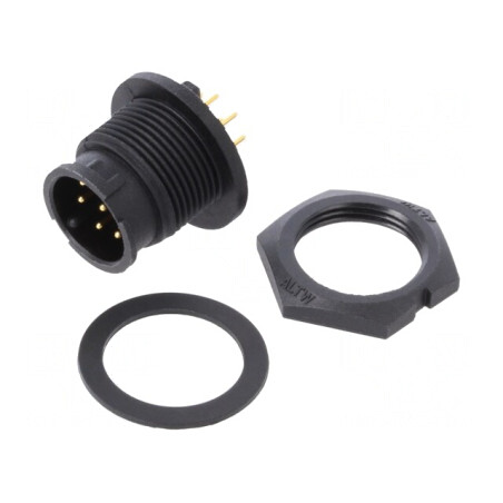 Conector Circular Soclu B 8-PIN Baionetă | Electronic-mag.ro | Componente Electronice