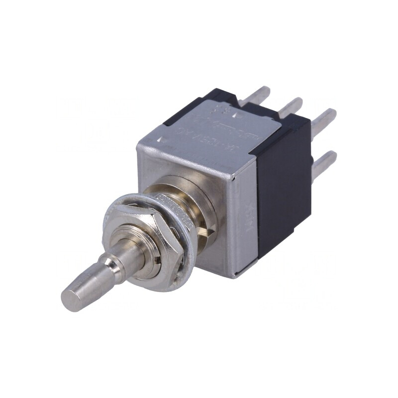 Comutator Push DPDT 2 Poziții ON-ON 3A 250VAC | Electronic-mag.ro | Componente Electronice
