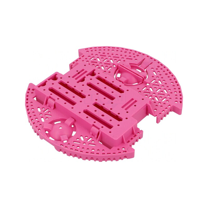 Şasiu Robot Romi Roz 165mm Kit | Electronic-mag.ro | Componente Electronice