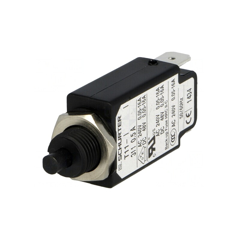 Întrerupător de Supracurent 0,5A 240V/48V SPST MCB | Electronic-mag.ro | Componente Electronice