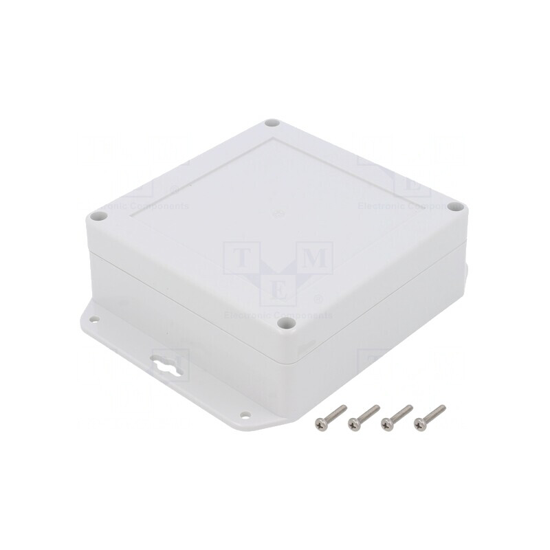 Carcasă universală ABS gri deschis 120x120x45mm | Electronic-mag.ro | Componente Electronice