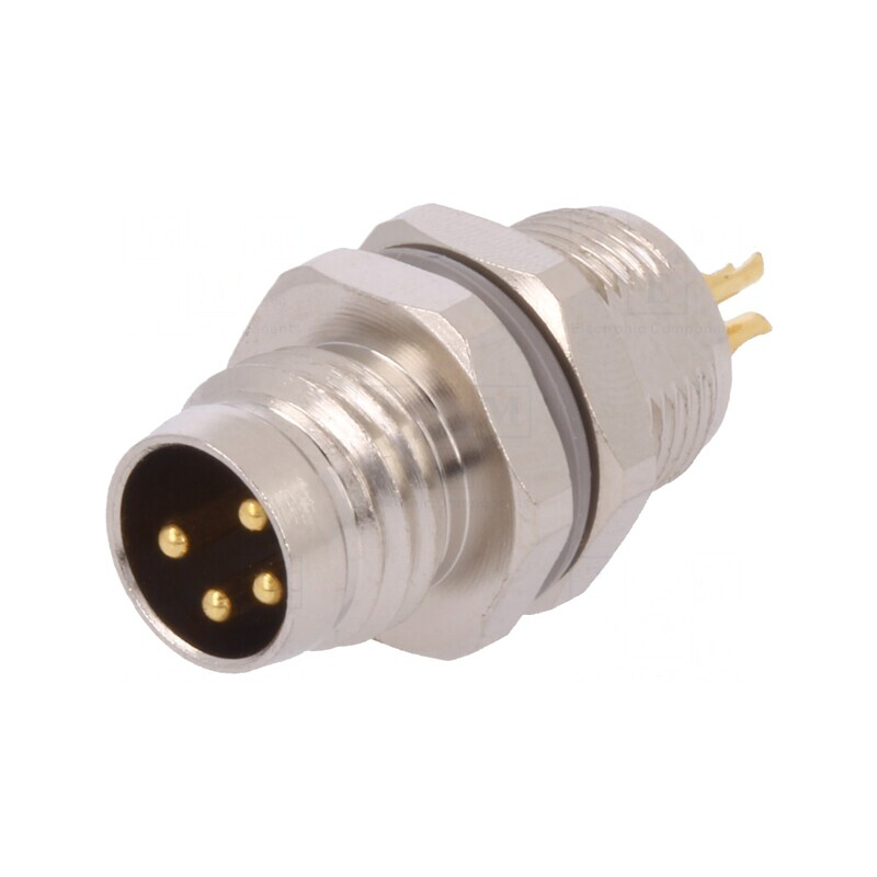 Conector M8 Tată 4-Pin Neecranat IP67 30V | Electronic-mag.ro | Componente Electronice Conector M8 Tată 4-Pin Neecranat IP67 30V | Electronic-mag.ro | Componente Electronice