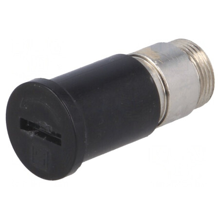 Adaptor Siguranțe Cilindrice 6.3x32mm 16A Negru 500VAC | Electronic-mag.ro | Componente Electronice