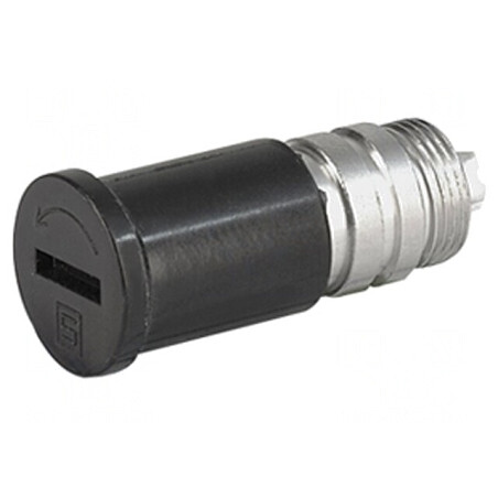 Adaptor Siguranțe Cilindrice 5x20mm 16A Negru 500VAC FUL | Electronic-mag.ro | Componente Electronice