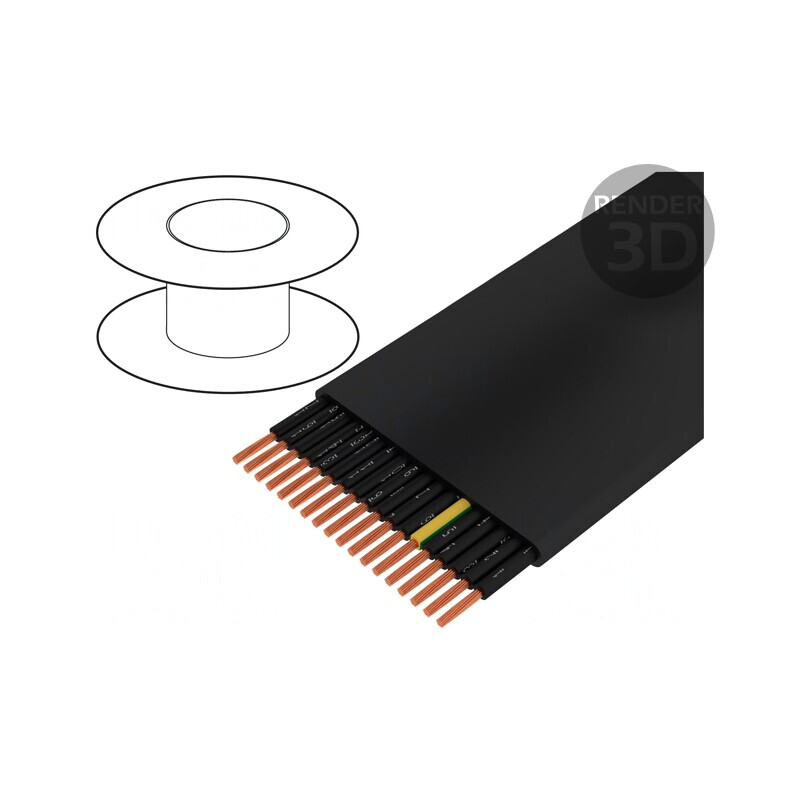 Cablu Electric Neecranat H05VVH6-F 20G 0.75mm² 300V/500V Cu | Electronic-mag.ro | Componente Electronice