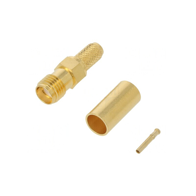 Mufă SMA Mamă Drept 50Ω RG58C/U Crimpat Pe Cabluri PTFE | Electronic-mag.ro | Componente Electronice