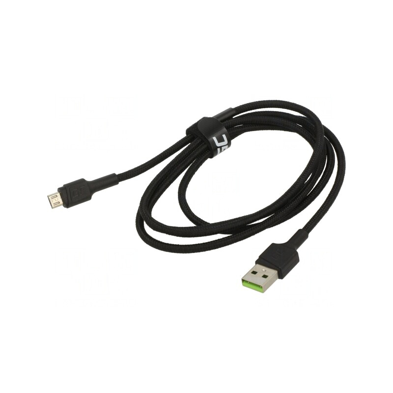 Cablu USB 2.0 A la Micro B 1.2m Negru 480Mbps | Electronic-mag.ro | Componente Electronice