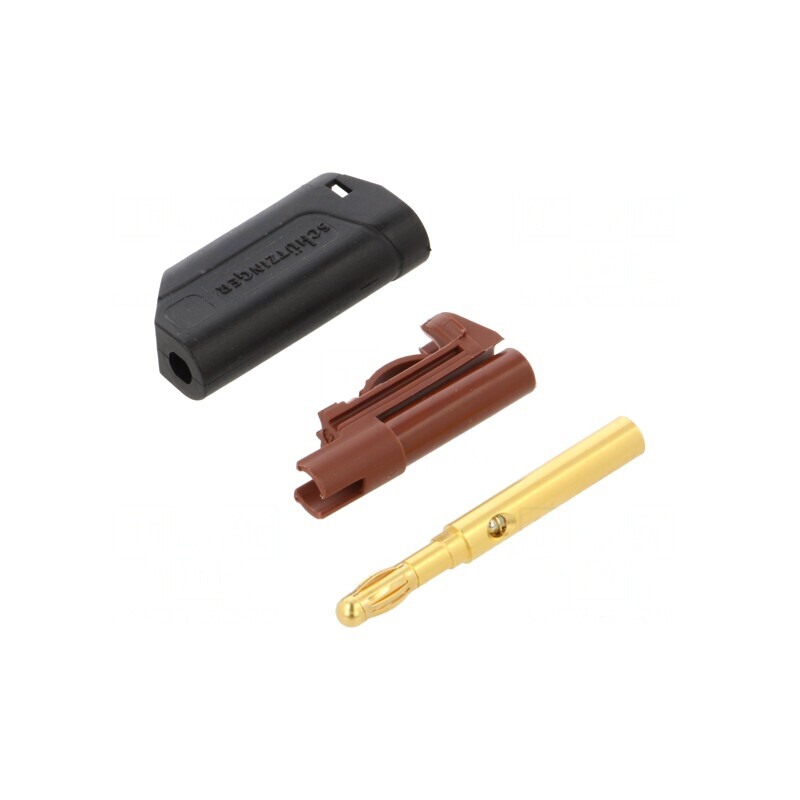 Mufă Banană Neagră 4mm 32A 30V | Electronic-mag.ro | Componente Electronice