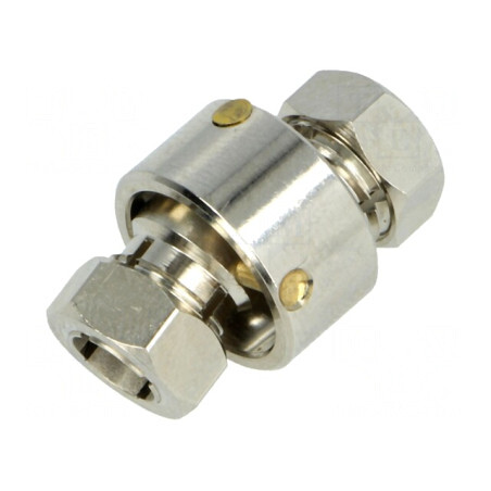 Adaptor oțel nichelat argintiu 6mm | Electronic-mag.ro | Componente Electronice