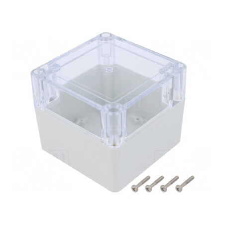 Carcasă Universală 90x90x75mm cu Bucşă din Alamă | Electronic-mag.ro | Componente Electronice