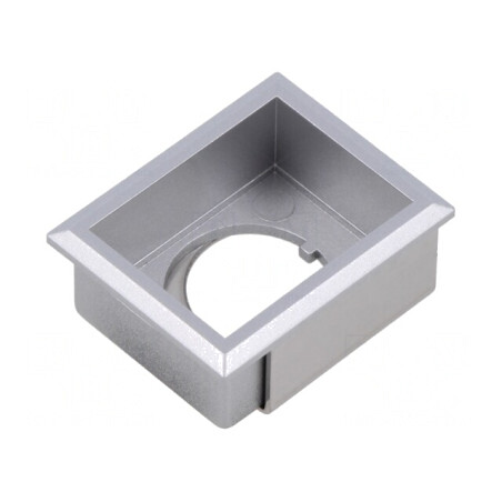 Suport buton 22mm frontal 24x30mm | Electronic-mag.ro | Componente Electronice