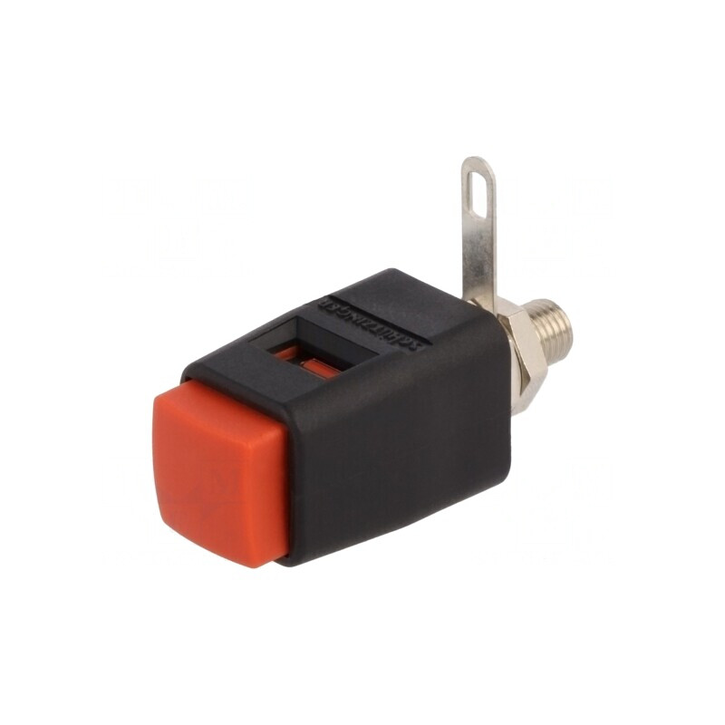 Clemă de laborator roșie 29mm 70VDC 16A | Electronic-mag.ro | Componente Electronice
