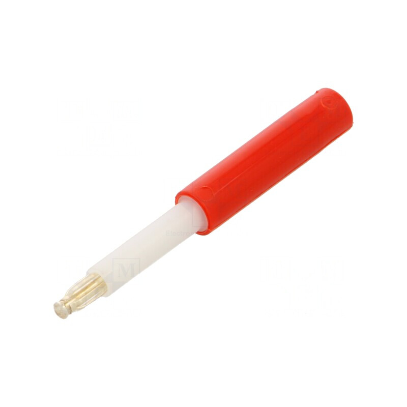 Mufă Banană 2mm 25A Roșie Argintată 47mm | Electronic-mag.ro | Componente Electronice