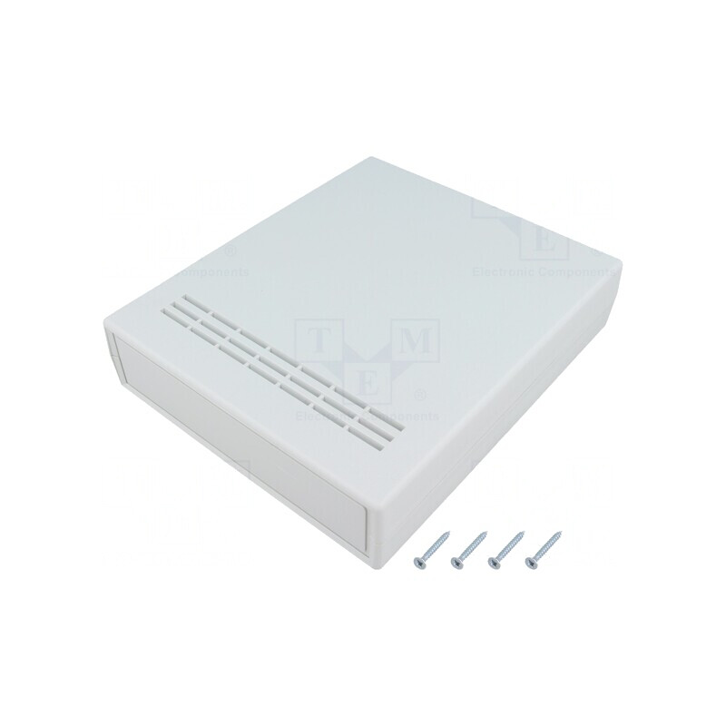 Carcasă ventilată ABS gri 150x178x40mm | Electronic-mag.ro | Componente Electronice