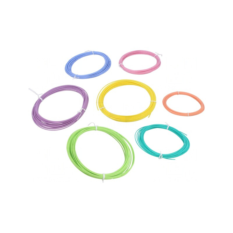 Set Filamente PLA Pastel 1,75mm 7 Bucăți | Electronic-mag.ro | Componente Electronice