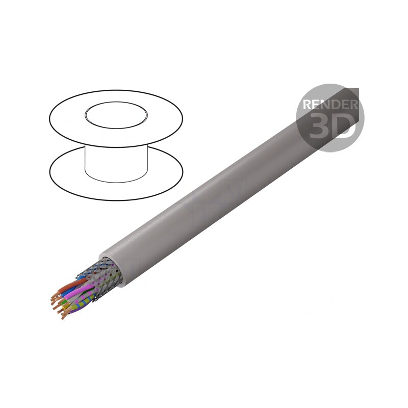 Cablu UNITRONIC® LiHCH (TP) 6x2x0.25mm2 LSZH Gri-Bej 60V | Electronic-mag.ro | Componente Electronice