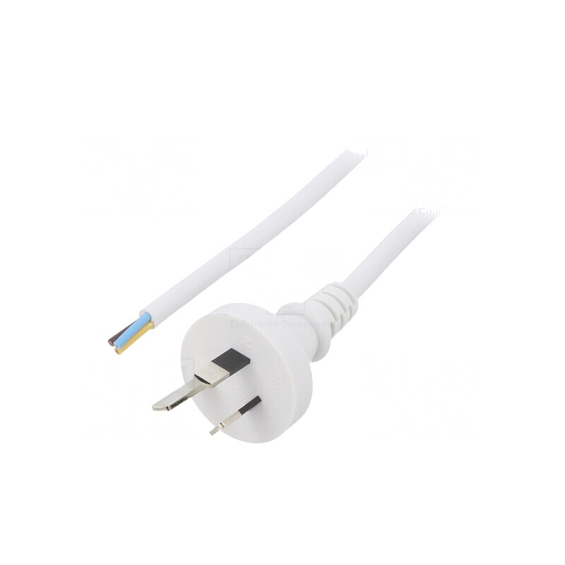 Cablu PVC 3x1mm2 5m Alb 10A | Electronic-mag.ro | Componente Electronice