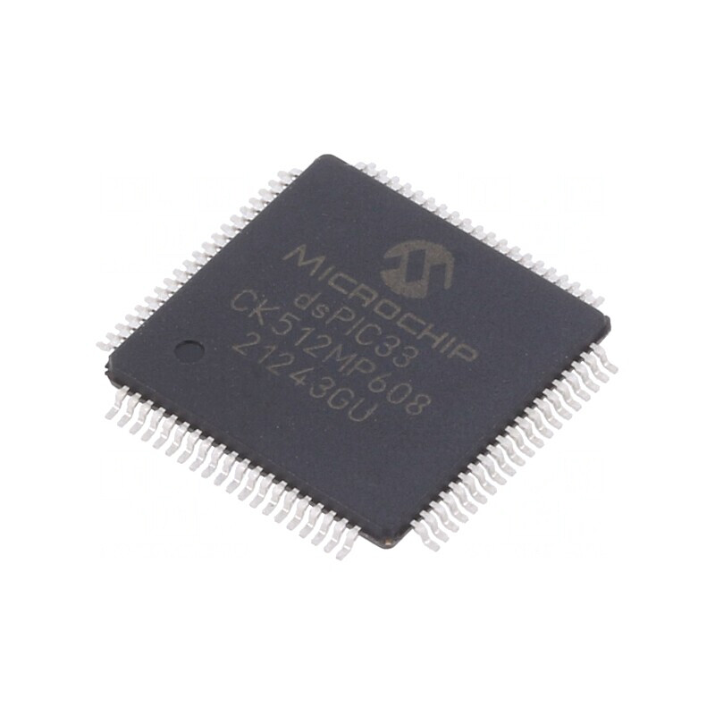 Microcontroler dsPIC 512kB 64kB SRAM TQFP80 0,5mm | Electronic-mag.ro | Componente Electronice