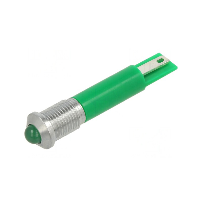 Lampă LED Verde Convex Ø8mm IP67 Alamă | Electronic-mag.ro | Componente Electronice Lampă LED Verde Convex Ø8mm IP67 Alamă | Electronic-mag.ro | Componente Electronice
