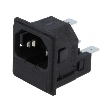 Conector Alimentare AC Soclu Tată 10A 250V | Electronic-mag.ro | Componente Electronice