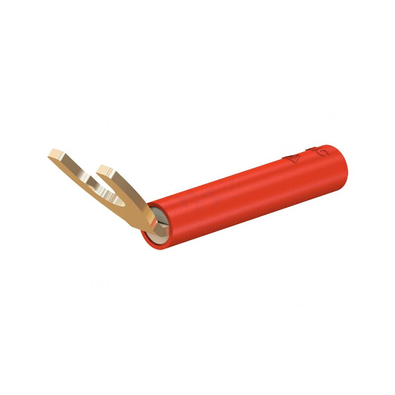Mufă Furcă Banană 4mm 20A Roșie | Electronic-mag.ro | Componente Electronice