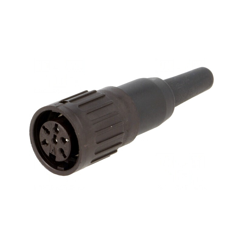 Mufă DIN 6 PIN pe cablu 300V 5A argintat | Electronic-mag.ro | Componente Electronice