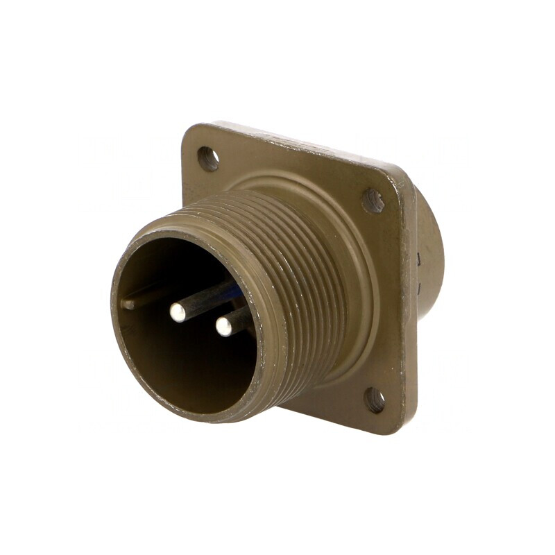 Conector Circular 16 97 Aliaj de Aluminiu Oliv | Electronic-mag.ro | Componente Electronice