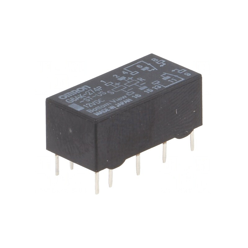 Releu Electromagnetic DPDT 12V 2A | Electronic-mag.ro | Componente Electronice