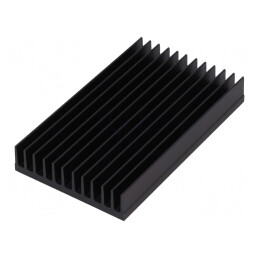 Radiator Extrudat cu Aripioare Negru 100mm x 59,69mm | Electronic-mag.ro | Componente Electronice