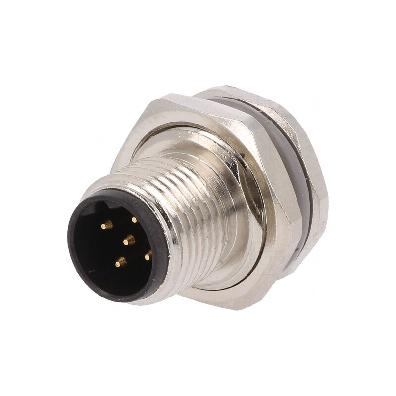 Soclu M12 5 PIN tată IP67 60V 4A | Electronic-mag.ro | Componente Electronice