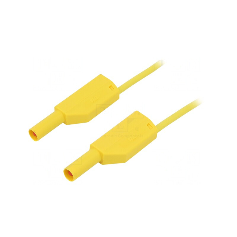 Cablu de măsurare 19A mufă banană 4mm dublu | Electronic-mag.ro | Componente Electronice