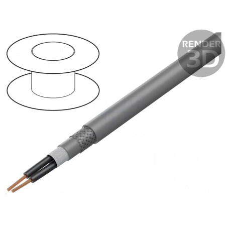 Cablu de Control ÖLFLEX FD 855 CP 2x1.5mm² Gri | Electronic-mag.ro | Componente Electronice