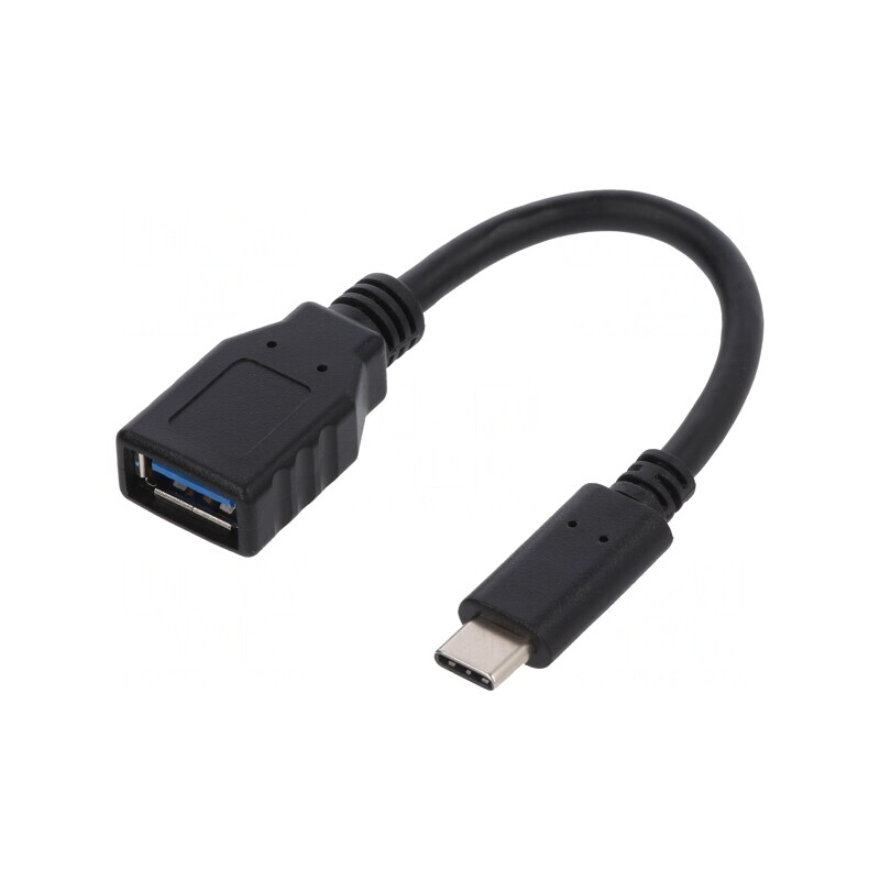 Cablu OTG USB 3.2 Negru 150mm 15W 3A | Electronic-mag.ro | Componente Electronice