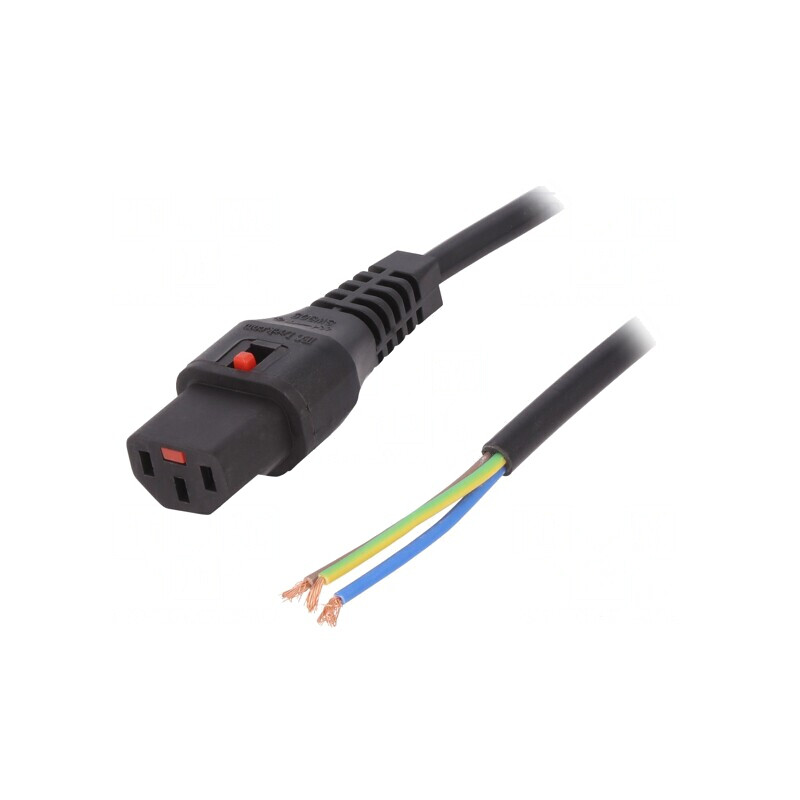 Cablu IEC C13 Mamă cu Blocare 1m Negru | Electronic-mag.ro | Componente Electronice Cablu IEC C13 Mamă cu Blocare 1m Negru | Electronic-mag.ro | Componente Electronice
