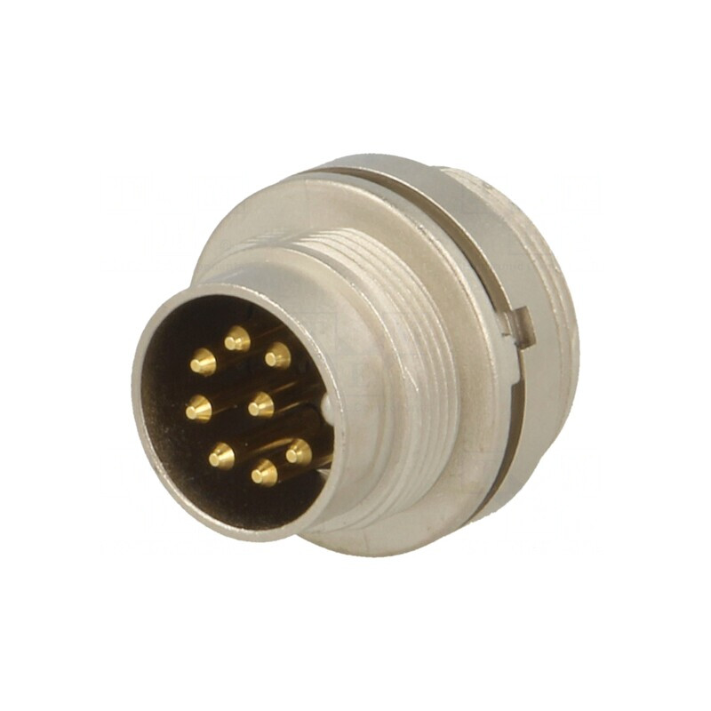 Conector M16 Soclu Tată 8PIN 5A 60V IP40 | Electronic-mag.ro | Componente Electronice