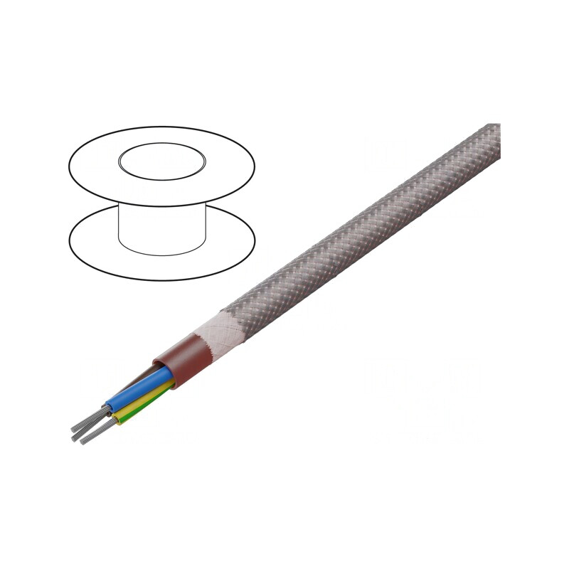 Cablu Siliconic Flexibil 3G1mm2 60-180°C Maro-Roșu | Electronic-mag.ro | Componente Electronice