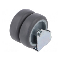 Roată de transport dublă 75mm 100kg | Electronic-mag.ro | Componente Electronice