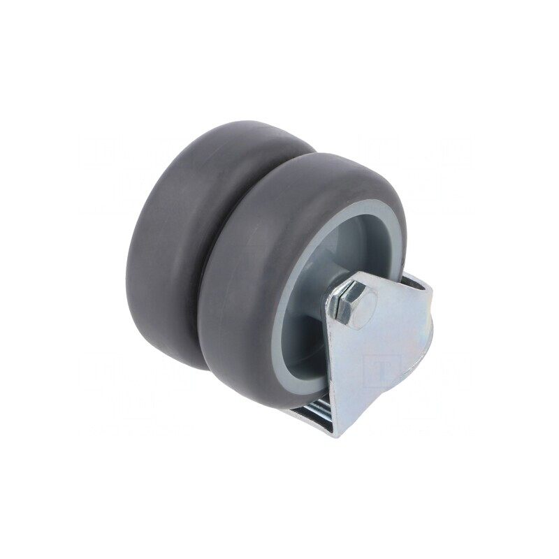 Roată de transport dublă 75mm 100kg | Electronic-mag.ro | Componente Electronice