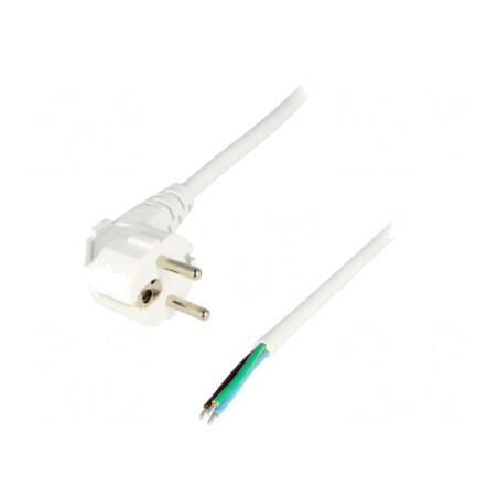 Cablu electric 3x1,5mm2 cu ştecăr unghiular 3m | Electronic-mag.ro | Componente Electronice